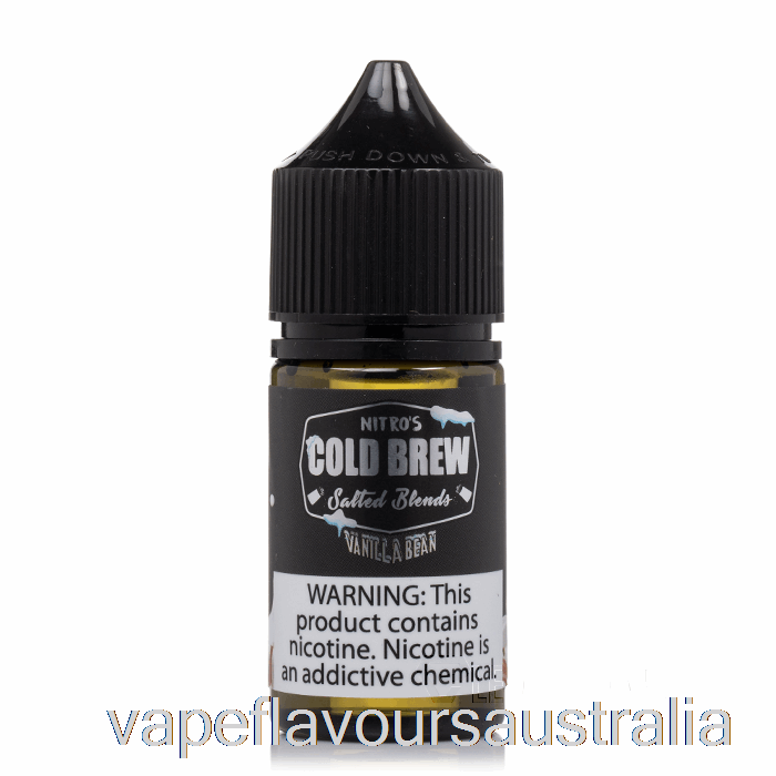 Vape Nicotine Australia Vanilla Bean - Nitros Cold Brew Salts - 30mL 25mg